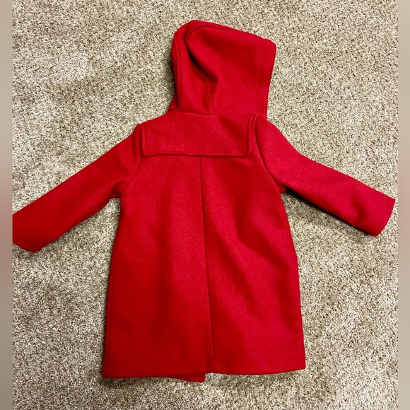 NWOT Toddler Red Pea Coat - Picture 2 of 4